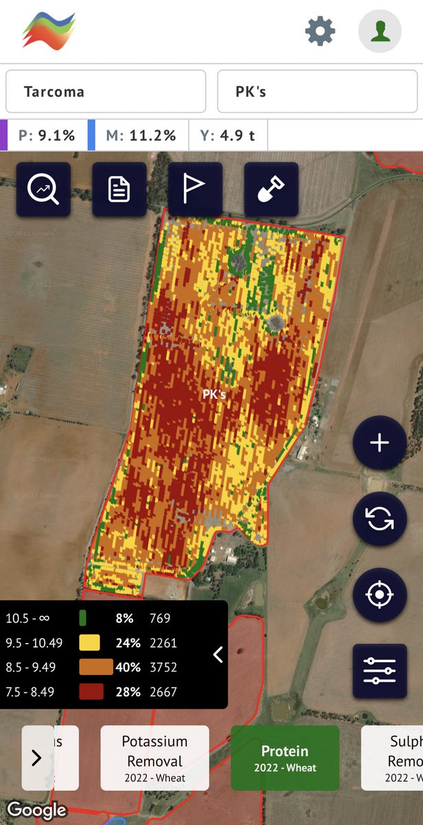 First variable rate urea application done using maps created with the N-GAUGE app. Easy to create and edit referencing harvest data from our 3300H <a href="/cropscan/">CropScanAg</a>