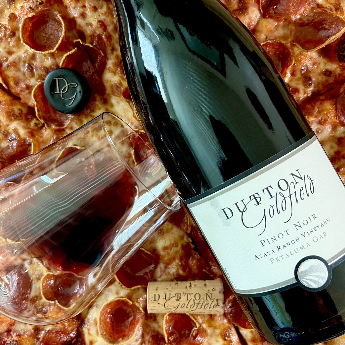 Dave Razzari (@_drazzari) on Twitter photo Weekend starter is always #PizzaFriday. Todays choice is this <a href="/PetalumaGap/">Petaluma Gap</a> Pinot noir by <a href="/DuttonGoldfield/">Dutton-Goldfield Winery</a>. This one shows aromas of blueberry, rose petals and cinnamon with tastes of blackberry, anise and black plum. Enjoy your weekend. <a href="/boozychef/">boozychef</a> <a href="/jflorez/">Joe Florez</a> <a href="/katerina_brv/">Katerina</a> Weekend starter is always #PizzaFriday. Todays choice is this <a href="/PetalumaGap/">Petaluma Gap</a> Pinot noir by <a href="/DuttonGoldfield/">Dutton-Goldfield Winery</a>. This one shows aromas of blueberry, rose petals and cinnamon with tastes of blackberry, anise and black plum. Enjoy your weekend. <a href="/boozychef/">boozychef</a> <a href="/jflorez/">Joe Florez</a> <a href="/katerina_brv/">Katerina</a>