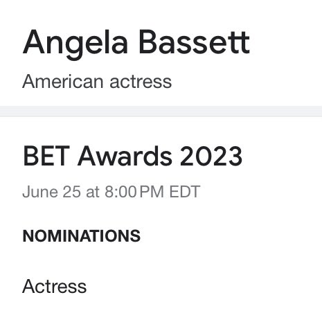 Imma need the #BETAwards to step up on Sunday… 

#AngelaBassett #ABisQueen #WakandaForever