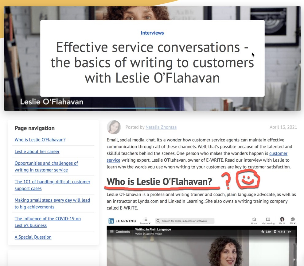 Thanks for interviewing me <a href="/GrowthDot/">GrowthDotCom</a>! You asked tough, interesting questions. Somehow, you got me talking about a dead airline passenger, #custserv, #socialmedia #livechat, #email, #CX, #writing, #PlainLanguage, &amp; my secret dream of being a blues singer! 
bit.ly/3vCRhJs