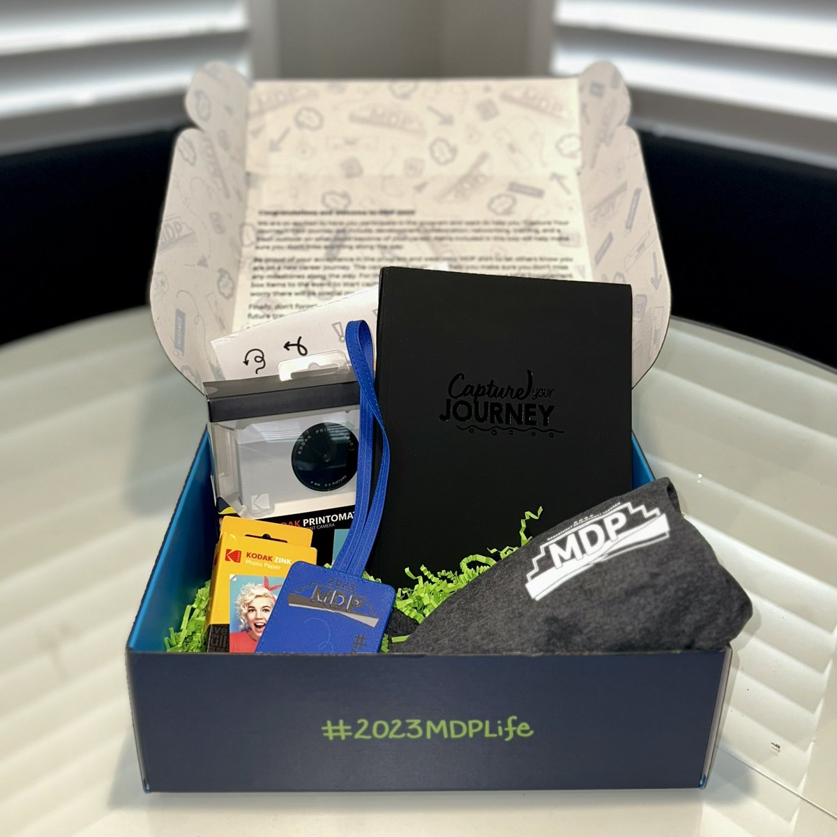 ChristphrSelter's tweet photo. Unboxing endless possibilities! 🎁 Grateful to receive this swag package from the Management Development Program. Excited to “Capture the Journey!” 📸 #2023MDPLife 💙 #LifeAtATT https://t.co/aKEBNhthHg
