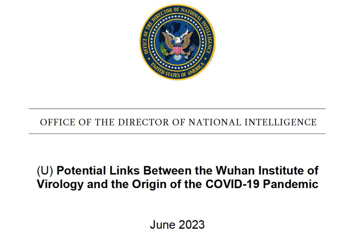 JUST IN - U.S. releases declassified report on COVID origins. dni.gov/files/ODNI/doc…