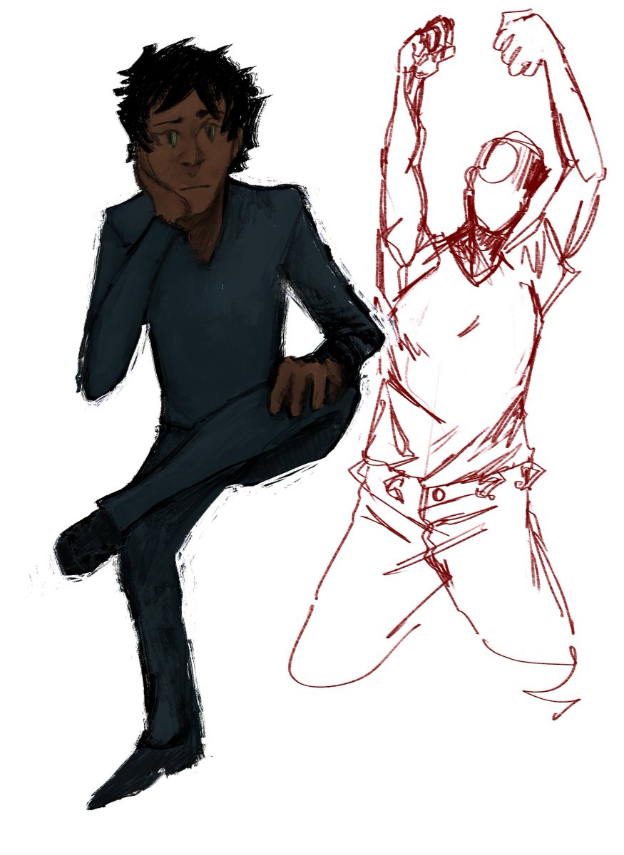 pastinawitheggs's tweet image. took a short break from working on the start of our comic to do some #posepractice : ) looking forward to eventually posting this project on tapas!