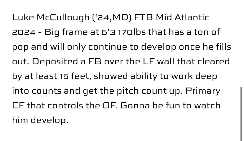 Tom Herr (@coach_herrftb) on Twitter photo Great write up from <a href="/PSBaseballinc/">Prospect Select</a> about <a href="/LukeM_13/">Luke McCullough</a>. Heβs having a great summer so far and is definitely one to follow! Great write up from <a href="/PSBaseballinc/">Prospect Select</a> about <a href="/LukeM_13/">Luke McCullough</a>. Heβs having a great summer so far and is definitely one to follow!