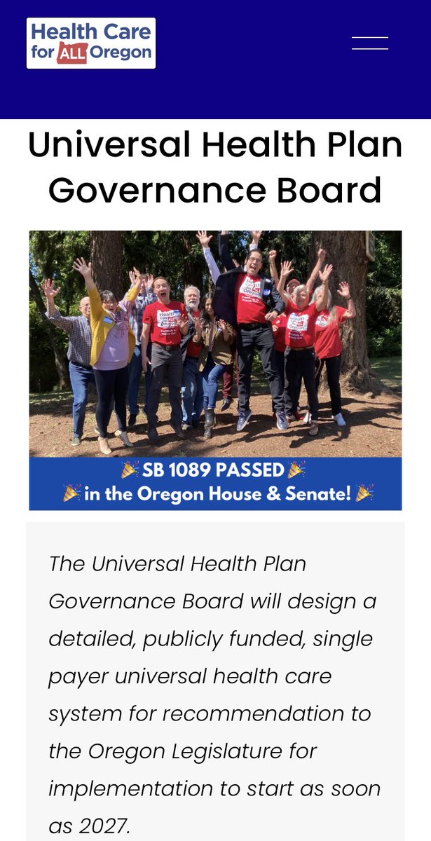 Congrats to HCAO and the residents of Oregon!  Their bill for UHC has passed both their Senate and House and is ready to head to the Governor’s desk for signature!  They may be our Saskatchewan!  Let the dominoes fall….