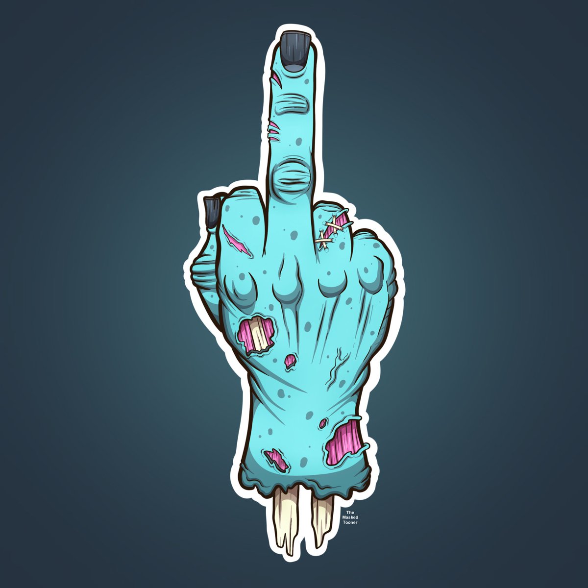 Zombie hand flipping you off 🧟‍♂️🧟‍♀️🖕
-
#zombie #scary #creepy #spooky #horror #spookyseason #halloween #undead #zombieapocalypse #zombiehand #middlefinger #hatersgonnahate #cartoon #themaskedtooner #vector #vectorart #stockphoto #tshirtdesign #cartoontshirt #dutchartist