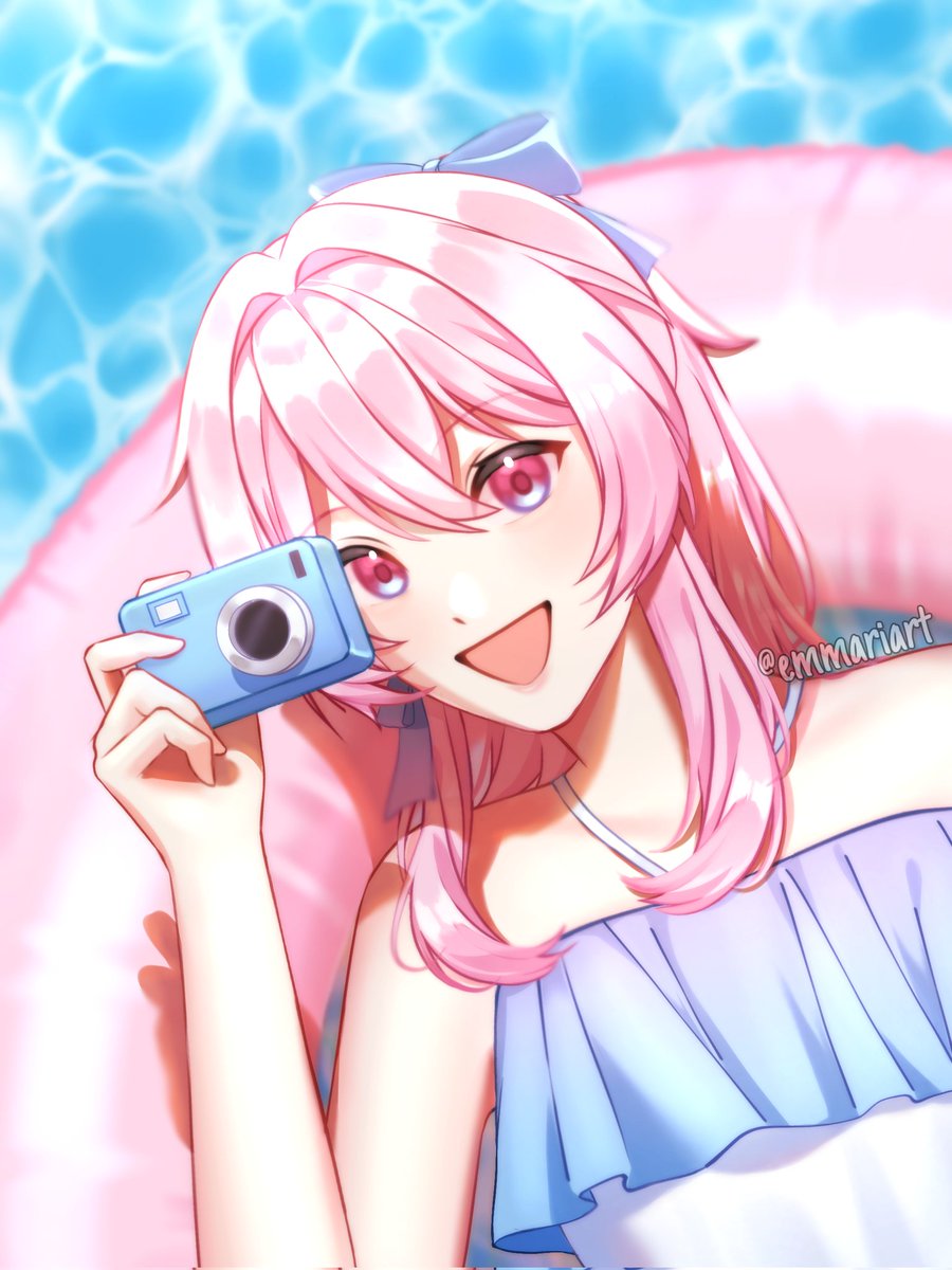 March 7th in Summertime 📷

She kinda reminds me of Kokomi help 😅

#digitalart #HonkaiStarRail #March7th #SummerGameFest #ibispaintx