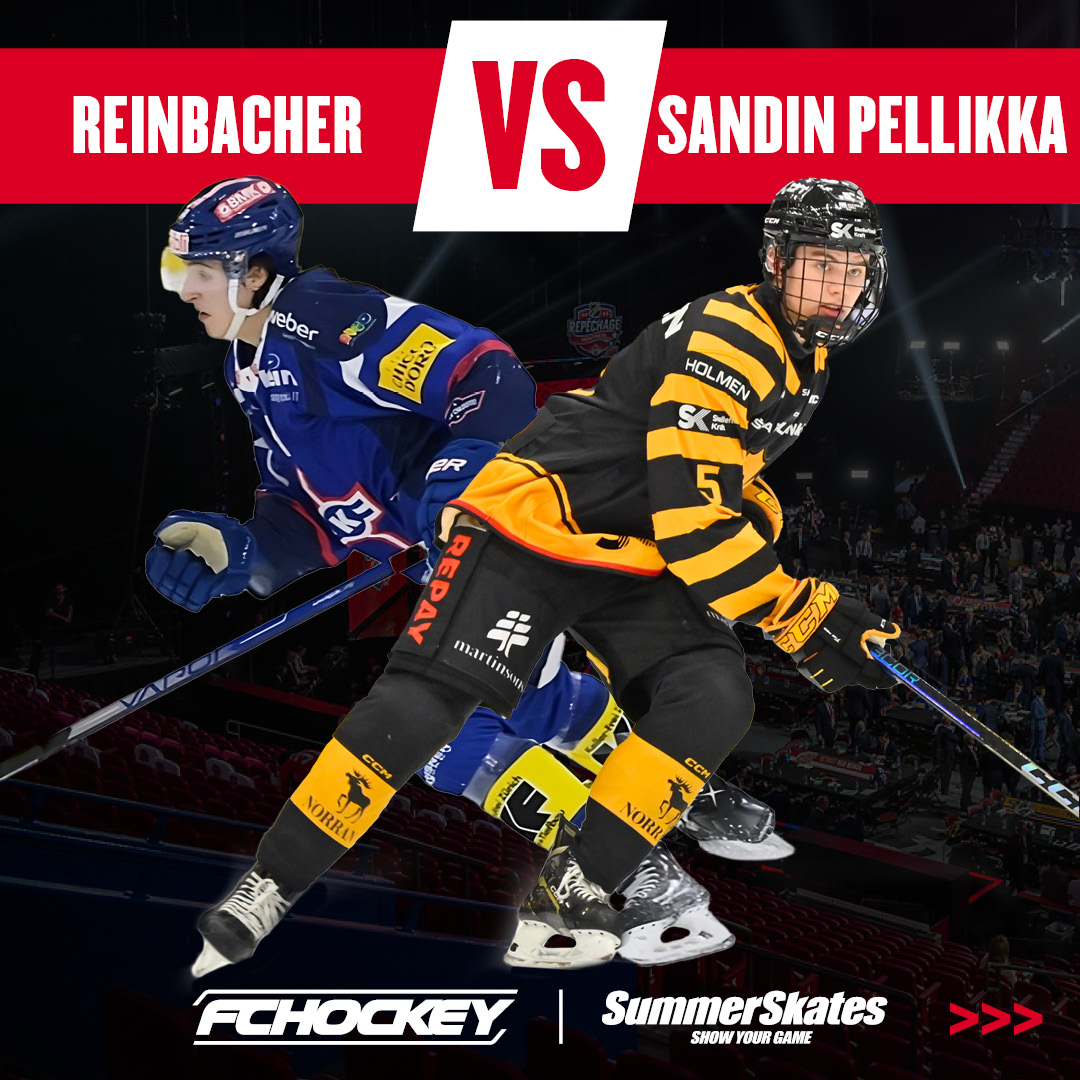 FCHockey's tweet image. Hey #NHLDraft fans! Our friends at @Summerskates are putting you on the clock in our 'Versus' series! Pick between top-end blueliners Axel Sandin Pellikka and David Reinbacher!

Hit 'RT' for Reinbacher and 'Like' for Sandin Pellikka!

nhlentrydraft.com/guide/
