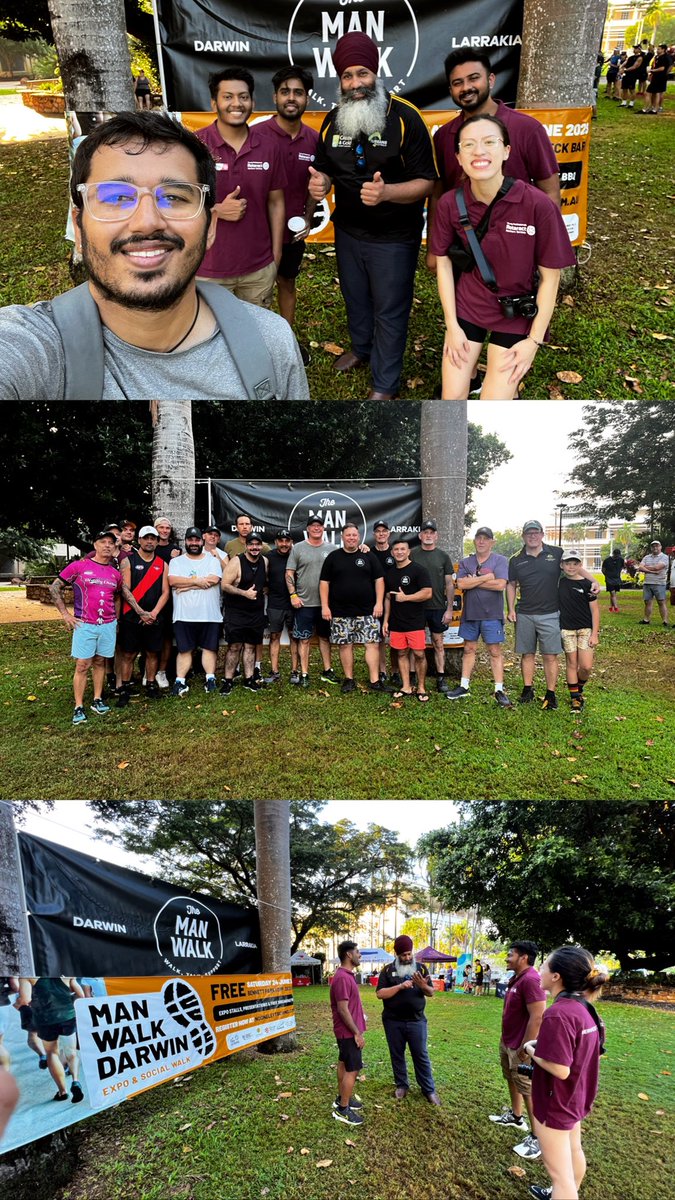 shah_prerak1's tweet photo. Attending the men”s walk this morning.
Such a good way to start a Saturday 🤝
#darwin #menwalk https://t.co/hRDTMrQP1Z