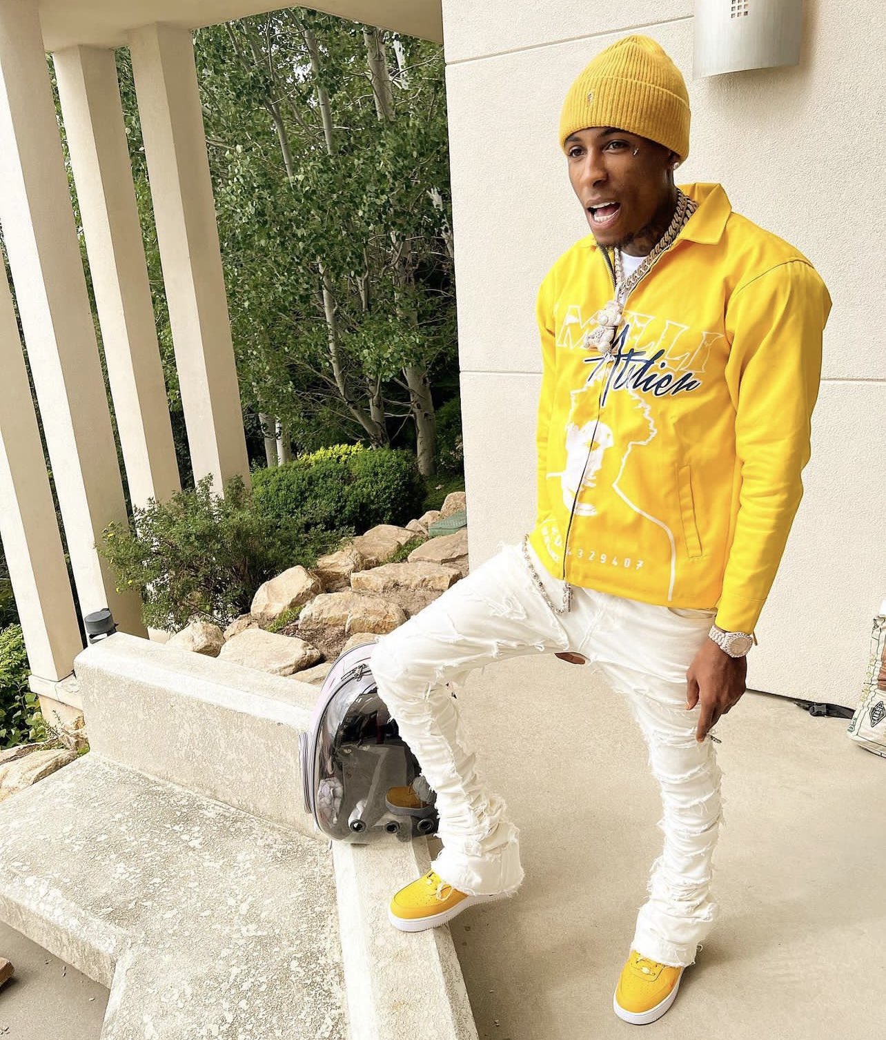 Nba youngboy yellow hoodie deals