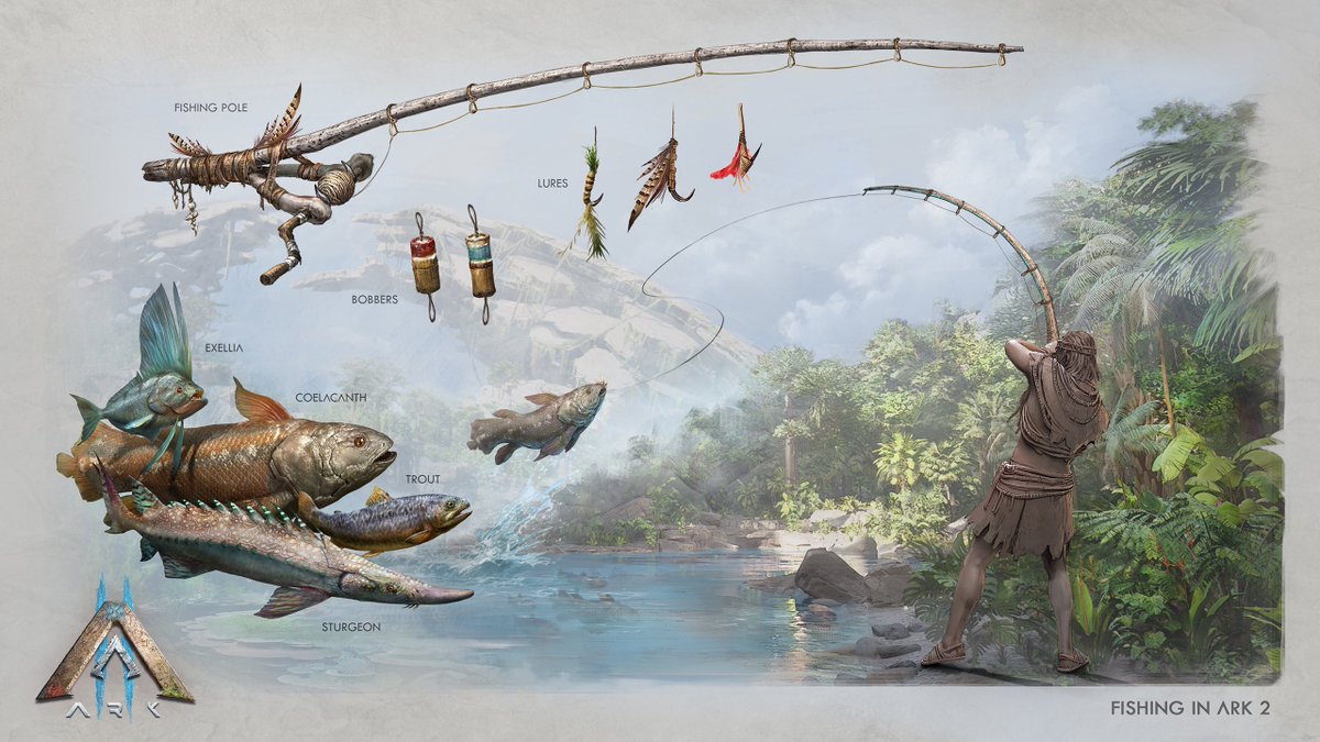 ARKAscendedNews's tweet photo. The #ARK2 Fishing Concept Art! 🐠🐟 https://t.co/ZJnOlfMGLG