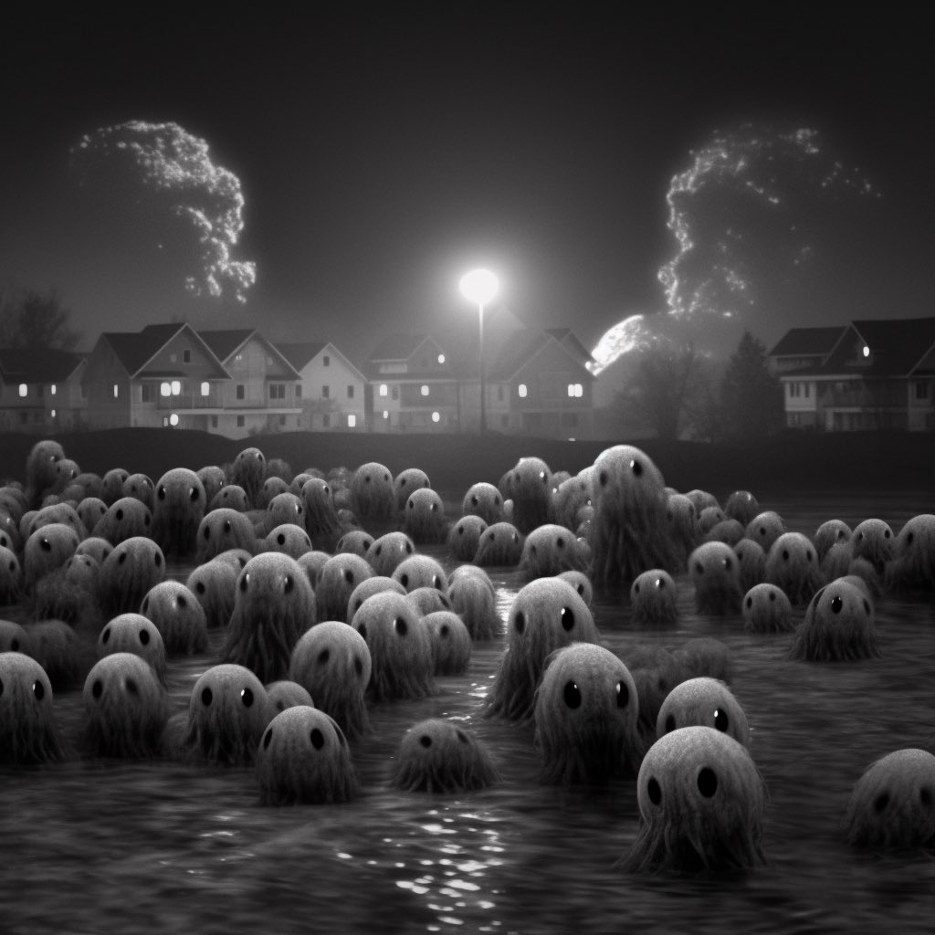 conceptworlds's tweet photo. GN – Enigmatic shadows dance beneath the moon's gentle gaze, as ancient creatures stir in the veiled tapestry of darkness. #CryptoTwitter #HODL #Bitcoin #Ethereum #PolygonNFT #NFTCommunity #web3community #NFT #nftart #CreaturesOfTheNight #midjourney52 #AIUnleashed https://t.co/IsdwqvDhnQ