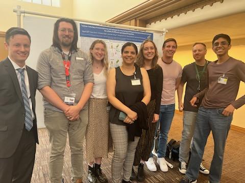 tejpalgill's tweet photo. Great podium presentation by Patrick Stauffer @P_Stauffer and poster presentation by Sean Davin👏👏. Great opportunity for a #labphoto📸 at the OHSU DOM research retreat!! @ohsu #axSpA research https://t.co/plg1Geb2Kf