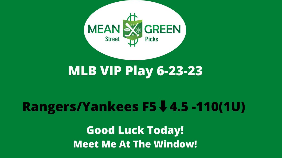 Cash that ticket! Meet me at the window Fam #MLB #meangreenvip #handicapper #meangreenvip 💰⚾️💪