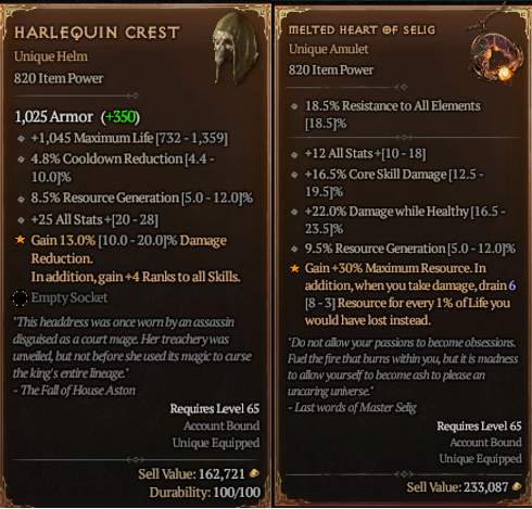 Hello! I wanted to clear up some details on the rarest Unique items in Diablo 4.

1. They can drop from level 85+ enemies
2. You get them anywhere you can get a regular Unique, and they always drop at 820 ipower
3. We currently have 6 of them in the game
4. They're realllly rare!