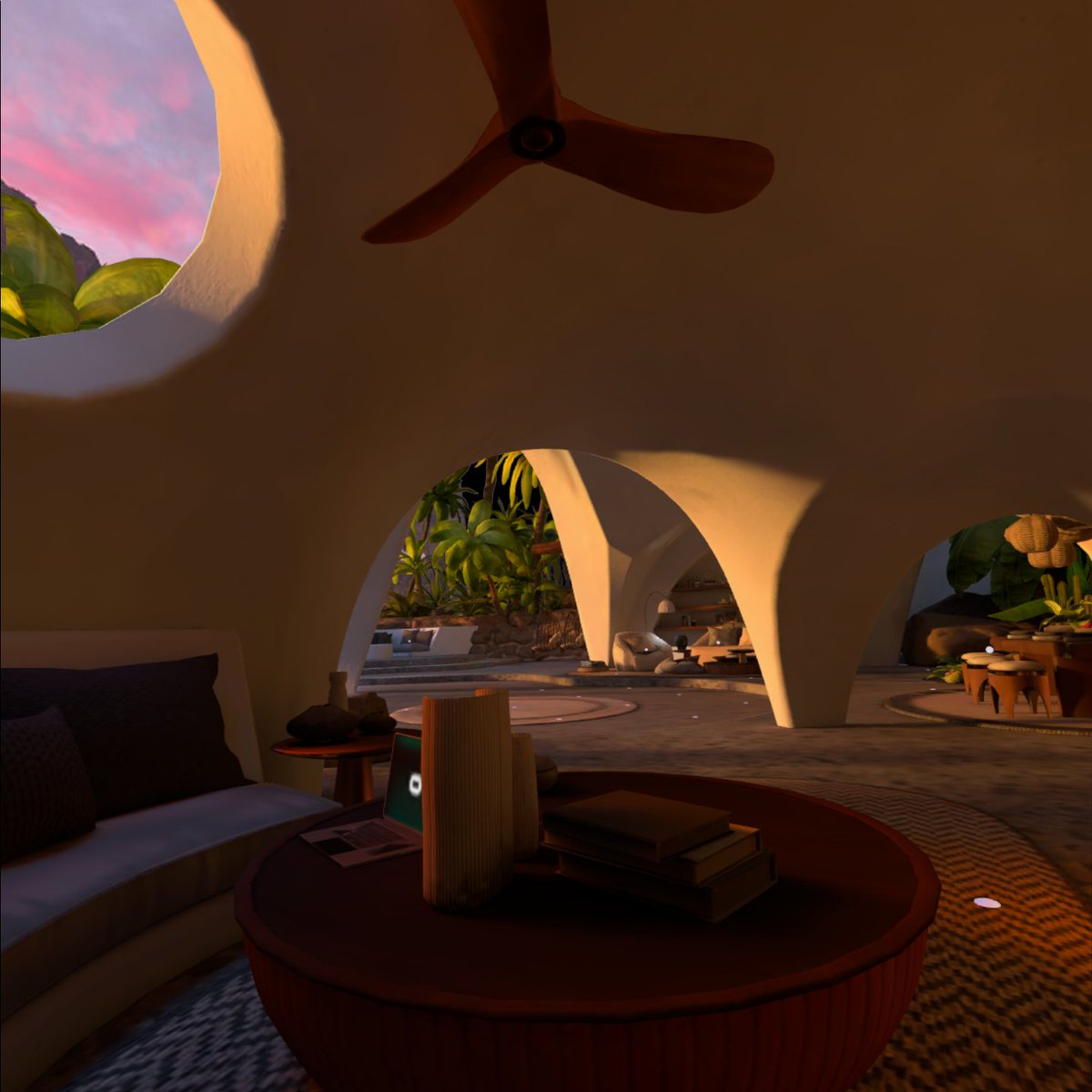 MikeBenton's tweet photo. @Thrilluwu Desert Terrace Home updated with more seats for social. #QuestPro https://t.co/0i3jmBcyEF