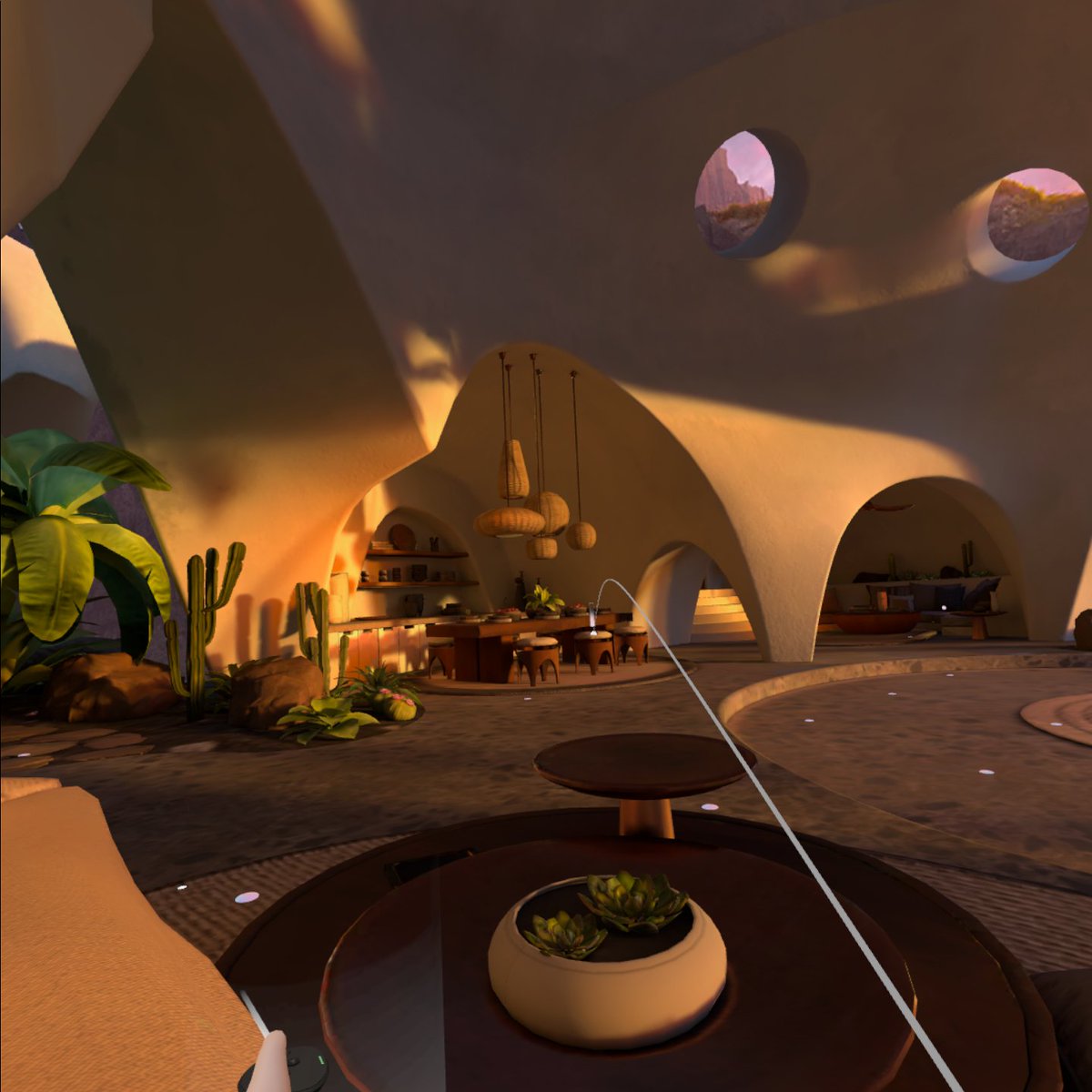 MikeBenton's tweet photo. @Thrilluwu Desert Terrace Home updated with more seats for social. #QuestPro https://t.co/0i3jmBcyEF