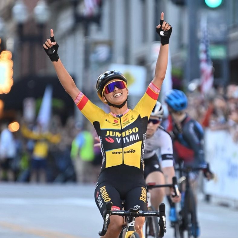 usacycling's tweet image. YOUR NEW CRITERIUM NATIONAL CHAMPION, CORYN RIVERA! 🇺🇸 That’s 73 National Titles!