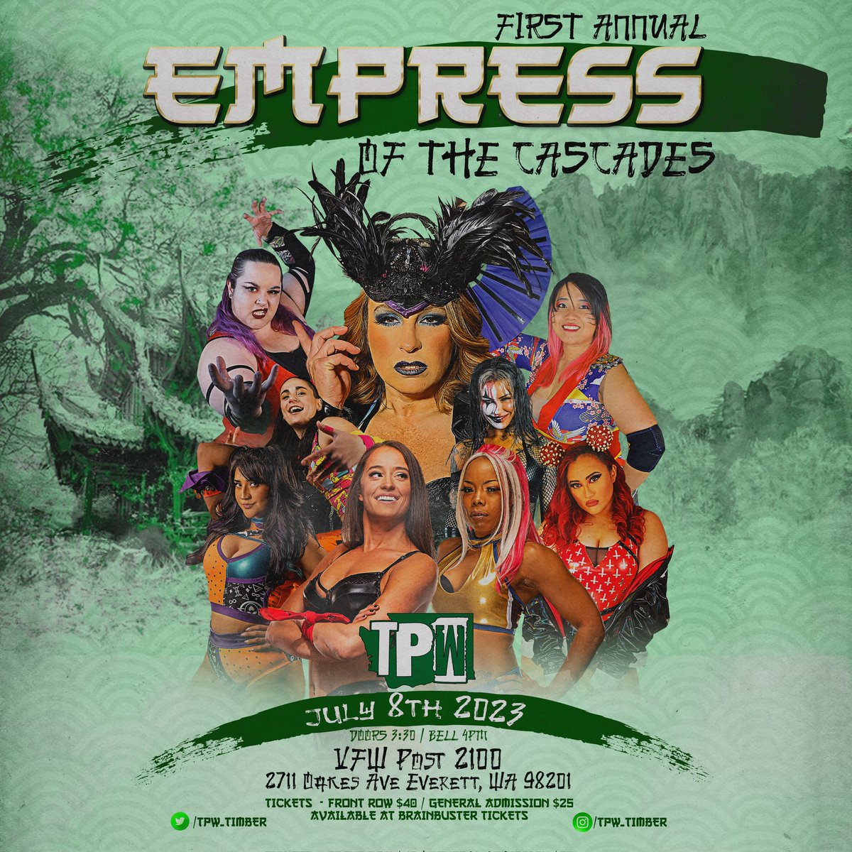 TPW_Timber's tweet photo. When we said we'd find the proper replacements, we meant it. Entering the fray is the 6 Foot Stunner, @TheRebelKel taking on @TyraRussamee in round 1!!
Find out what happens on Saturday, July 8th!!
https://t.co/B6k5DFUbZJ https://t.co/axCzfvHVAe