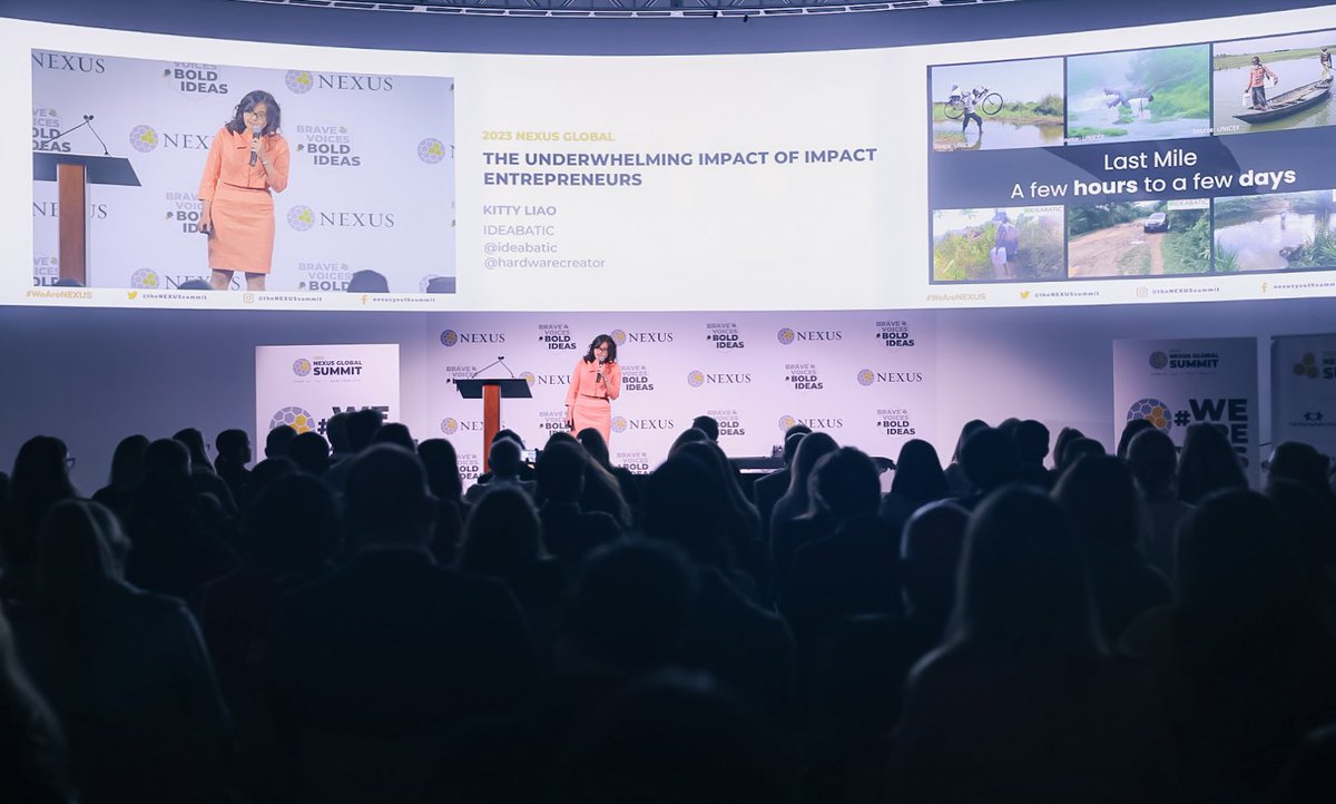 Kitty Liao of IDEABATIC, wow’d us and reminded everyone in the room  of the work to be done with her talk on “The Underwhelming Impact of Impact Entrepreneurs.”
#WeAreNEXUS