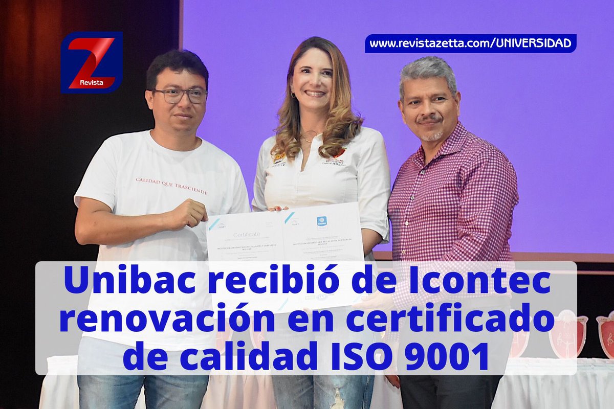 Ya son 9 años certificados en todos los procesos! #talentounibac
