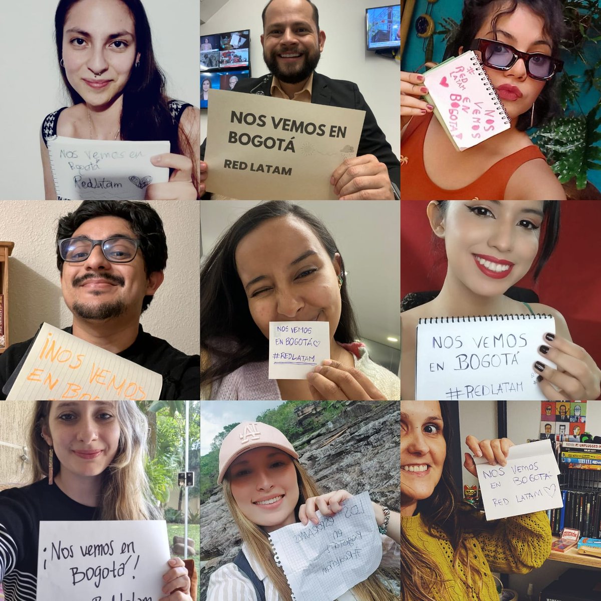 DLatitudes's tweet photo. ¡Todo listo! 

Más de 30 personas de 12 países de todas las generaciones de la #RedLATAM de @DLatitudes nos encontraremos en Bogotá en el marco del @FestivalGabo. 

Vamos a aprender, convivir y acompañar la Premiación a @jenalear, de la 2da generación.

¡Qué siga el #LatamLOVE! https://t.co/sKEnMBHSXG