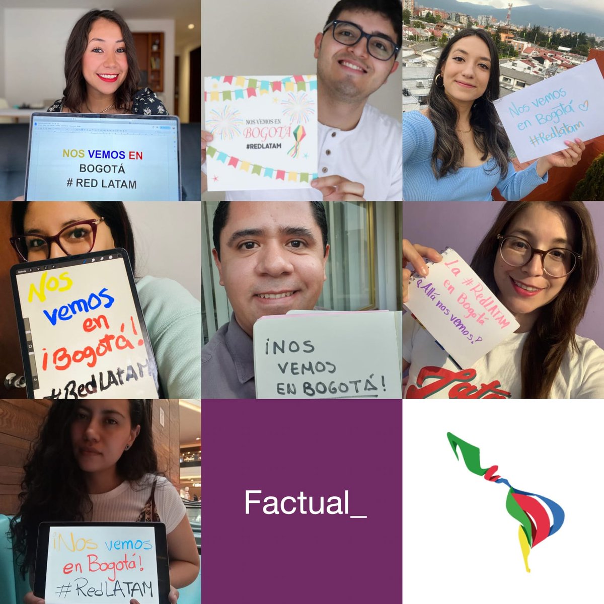 DLatitudes's tweet photo. ¡Todo listo! 

Más de 30 personas de 12 países de todas las generaciones de la #RedLATAM de @DLatitudes nos encontraremos en Bogotá en el marco del @FestivalGabo. 

Vamos a aprender, convivir y acompañar la Premiación a @jenalear, de la 2da generación.

¡Qué siga el #LatamLOVE! https://t.co/sKEnMBHSXG