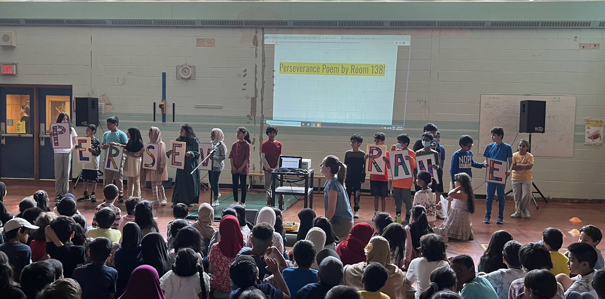 Proud of our Grade 3 Ss who lead the Grade 3 Perseverance Assembly @TPPS_TDSB @LC1_TDSB #StudentLeadership