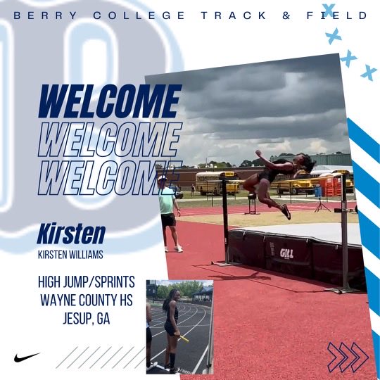 Our next jumper joining us this fall is HJ’r Kirsten Williams from Wayne Co HS in Jesup GA! Our Women’s team just had their best season ever and it will look JV compared to 2024. ⁦@MilesplitGA⁩ #WeAllRow #WereNotDoneYet