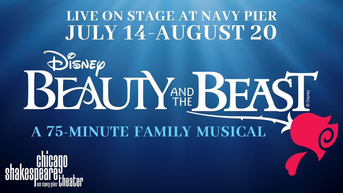 Share the magic of live theater with the young people in your life—head to Navy Pier for Disney’s BEAUTY AND THE BEAST at Chicago Shakespeare JULY 14–AUGUST 20 chicagoshakes.com/beauty