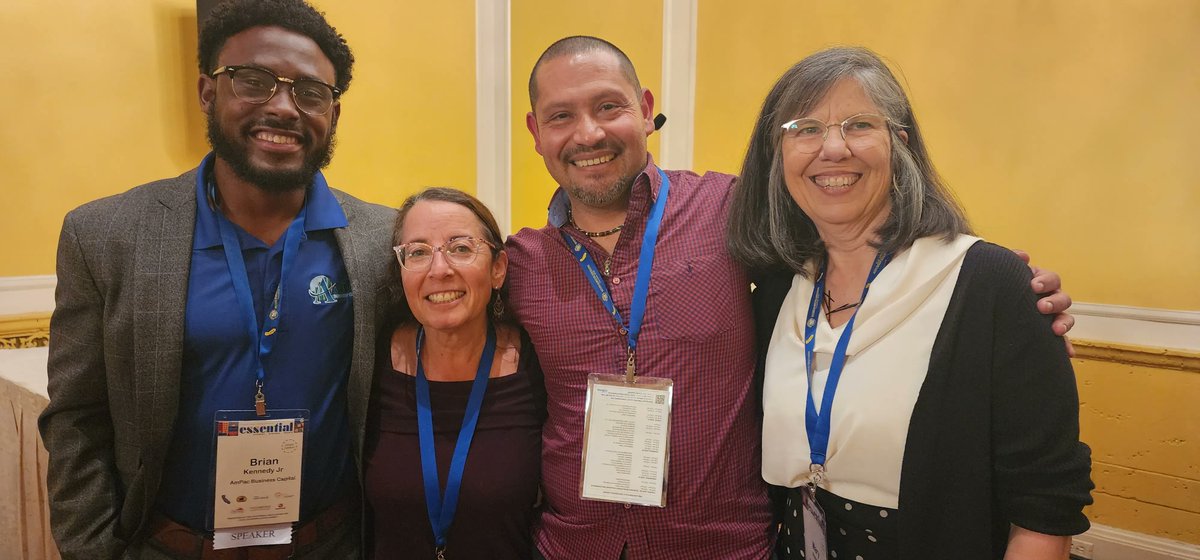 CAMEOnetwork's tweet photo. This week, CAMEO's Heidi Pickman was at @CALED_EconDev Annual Training Conference in Los Angeles. She and Ampac's Brian Kennedy, El Pajaro CDC's Cesario Ruiz, and @WestCompany Mary Anne Petrillo chatted about Building Entrepreneurial Ecosystems into economic development plans. https://t.co/3pyUFzZMpb