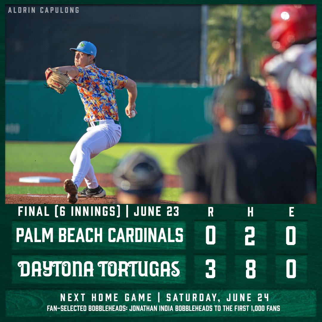 Daytona Tortugas on Twitter "FINAL This one has been called due to a