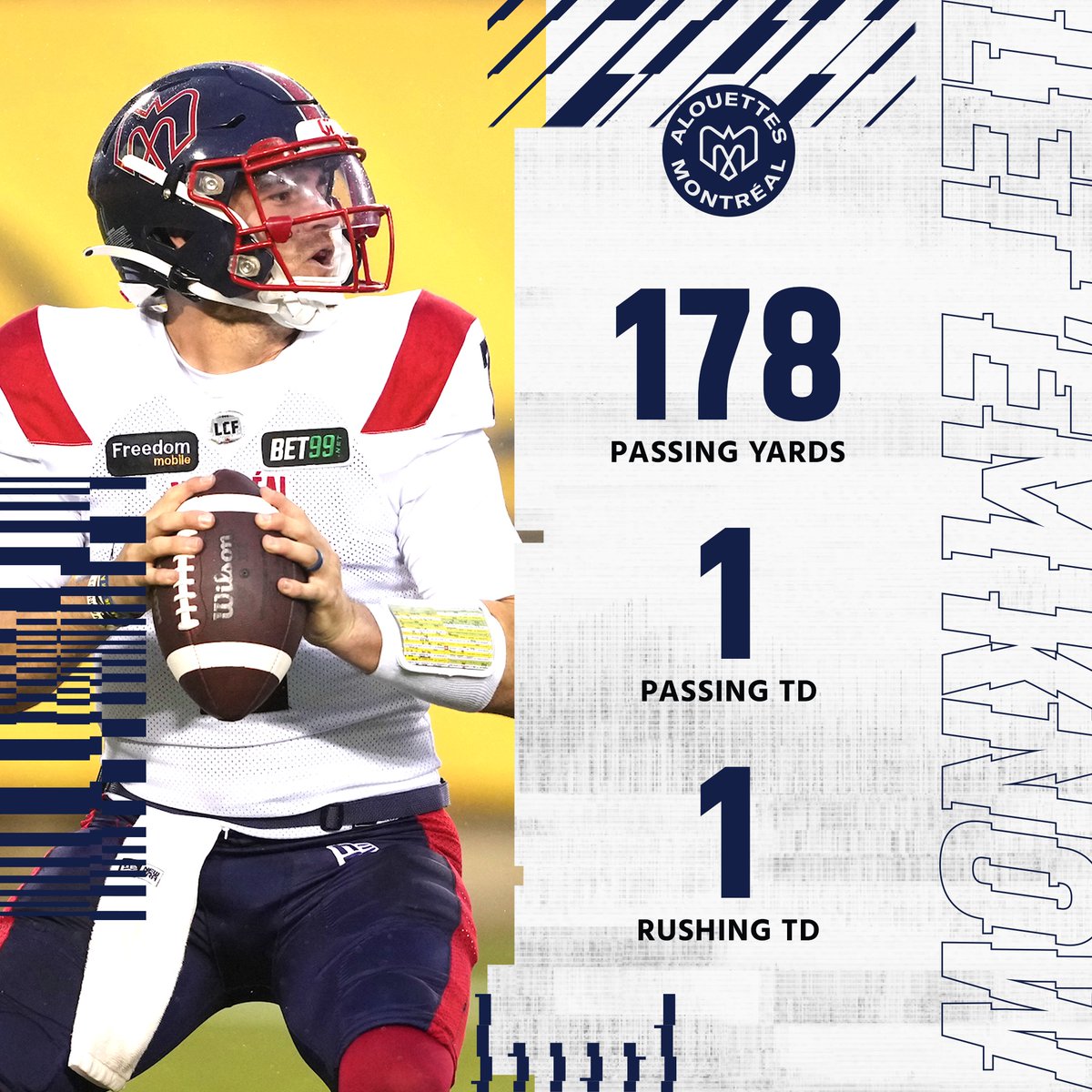🌶️ 𝕾𝖕𝖎𝖈𝖞 𝕱𝖆𝖏𝖆𝖗𝖉𝖔 🌶️

Nice little first half, that is.

#CFLGameday | #CFL