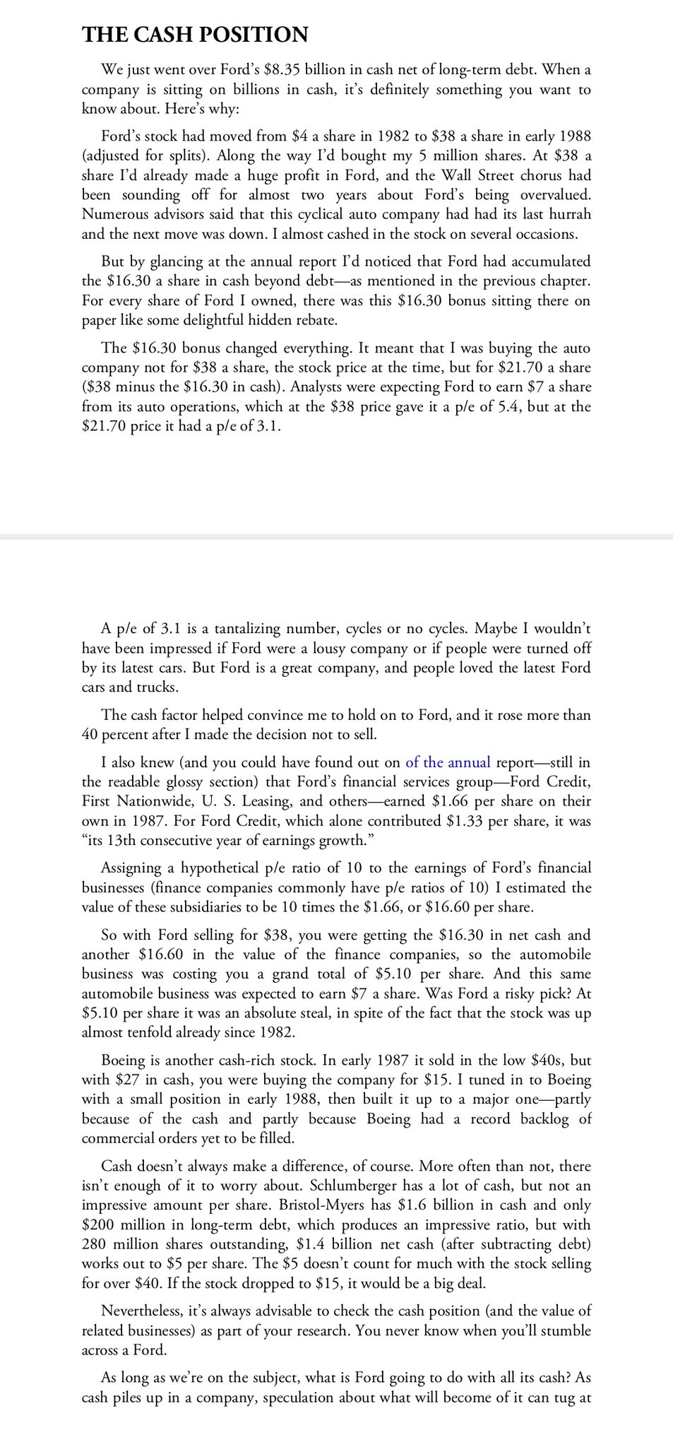 PROFESOR SAHAM on Twitter "Peter lynch pernah membeli saham ford ketika harganya 4 kemudian