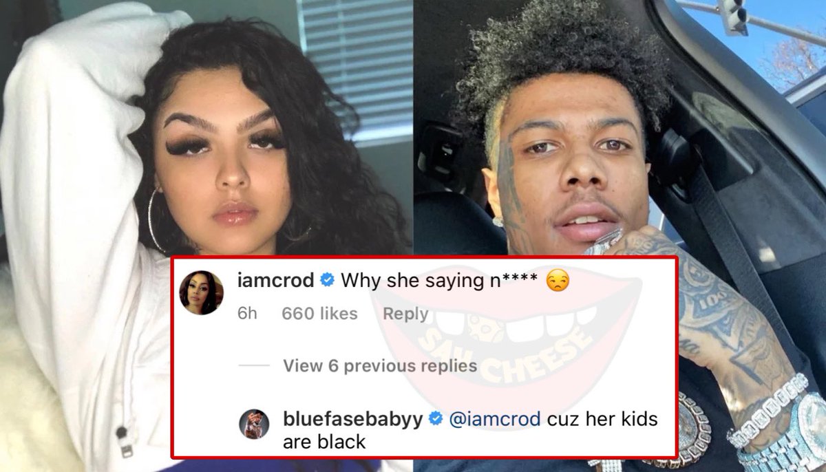 Blueface says his baby mama can say the n-word because her kids are black