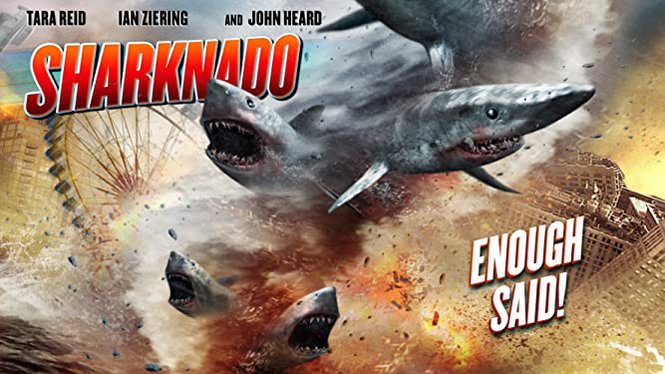 #FirstTime watching Sharknado 2013 Starring Tara Reid, Cassie Scerbo, Jaason Simmons, John Heard, and Ian Ziering #Shudder #Sharknado #SharkMovie #SYFI 
#MutantFam #JoeBob #LastDriveIn