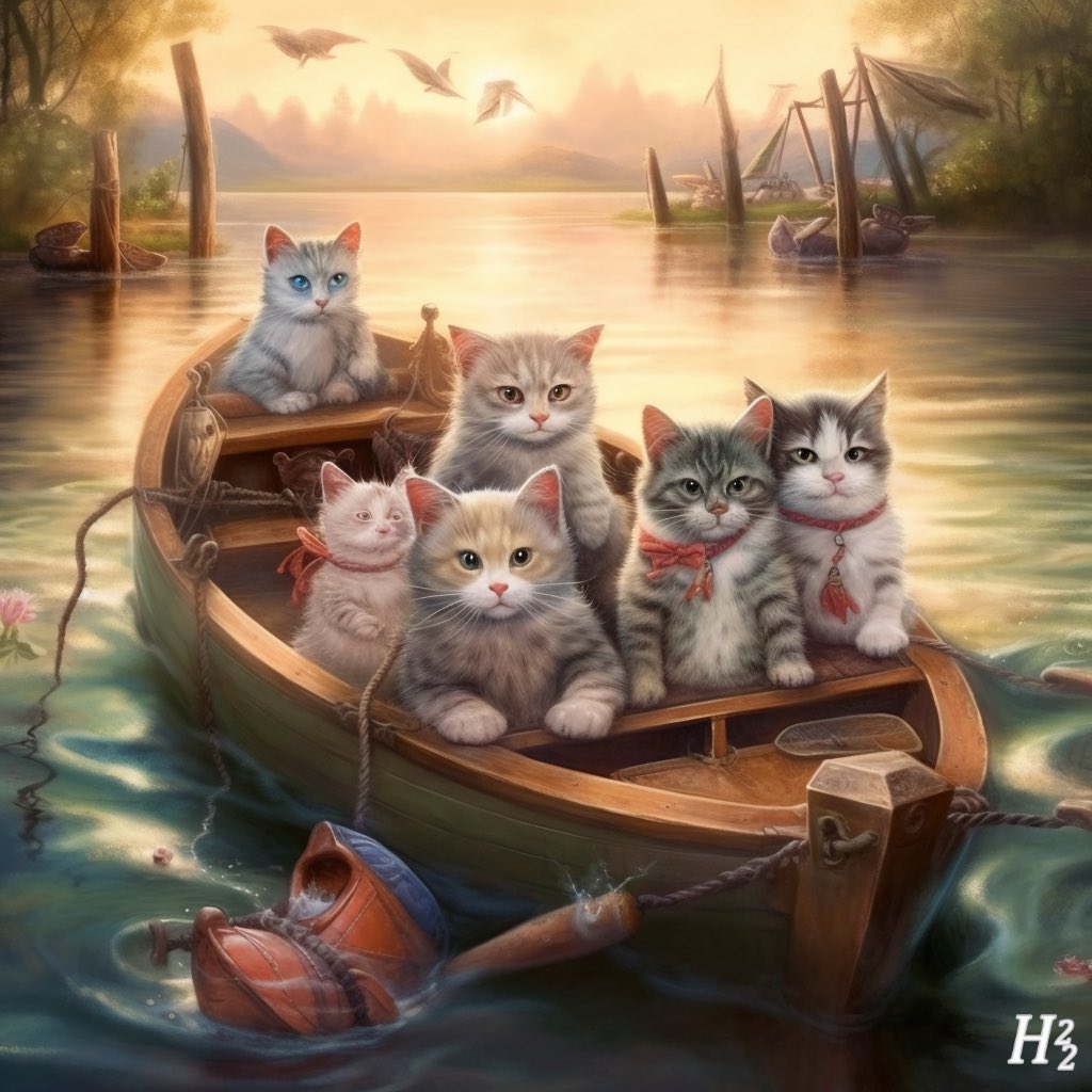 #wagnertonight #Velshi #maddow #LastWord @SRuhle @11thHour 
Friday Fur Friends

Art Break 1
Hullabaloo22-“Boat Trip”
@hullabaloo22 

#midjourney #aiartist #aiArtIsArt