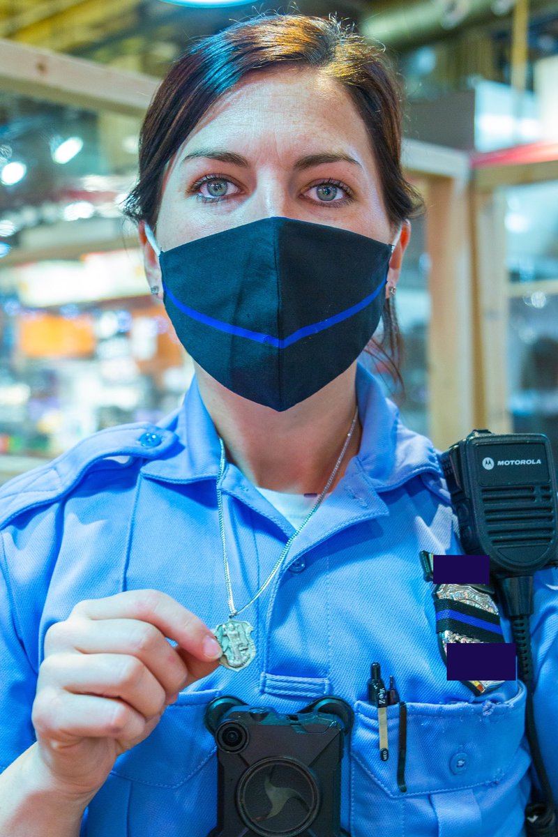 This Officer from Philadelphia wears a Saint Michael necklace for good luck!  #protectingtheblue #ThinBlueLine #BlueLivesMatter #luckycharm #OPLive