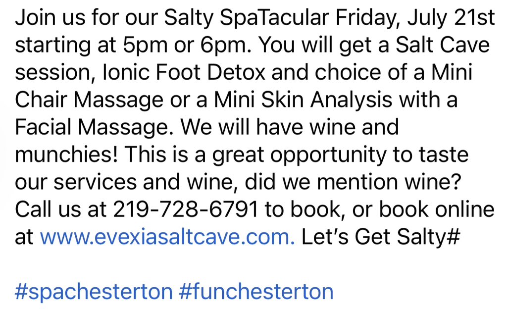 Evexia Salt Cave & Spa tweet media