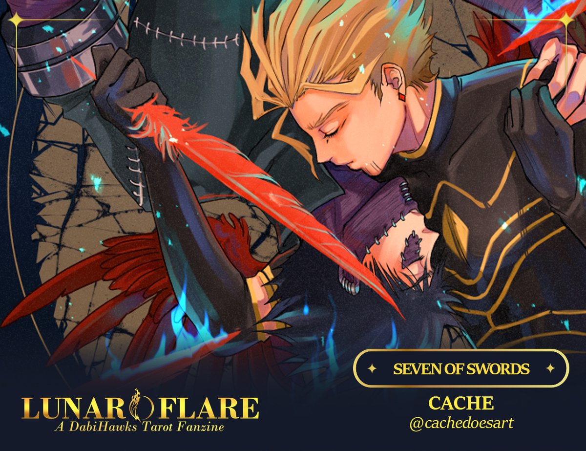 ๐ ๐ ๐ ๐ ๐ (@cachedoesart) on Twitter photo Second preview for <a href="/dabihawkstarot/">LUNAR FLARE ZINE ๐PROJECT COMPLETE! ๐</a> ! This one is Seven of Swords: trickery & deception, oh you know the usual dbhwks tings. Only a week left of pre-sales! Can't wait to hold these cards in my hand! Second preview for <a href="/dabihawkstarot/">LUNAR FLARE ZINE ๐PROJECT COMPLETE! ๐</a> ! This one is Seven of Swords: trickery & deception, oh you know the usual dbhwks tings. Only a week left of pre-sales! Can't wait to hold these cards in my hand!