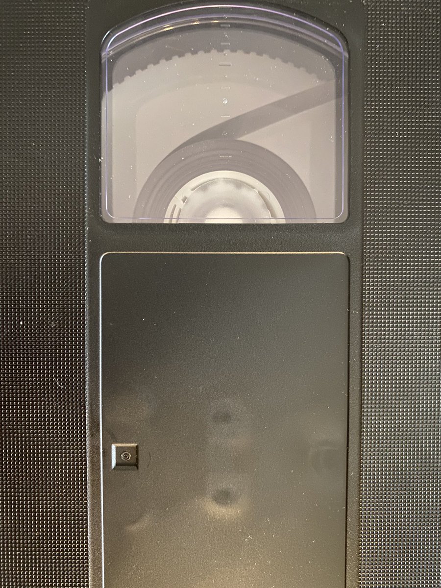SpFrizzell's tweet photo. How can you tell if a #vhs tape will have sticky shed? For starters, look for the Ampex brand cobblestone pattern and remember this rhyme I came up with:  
"Texture's smooth, you're in the groove/Texture of pebble, run like the devil" https://t.co/ErvcwAj4PB