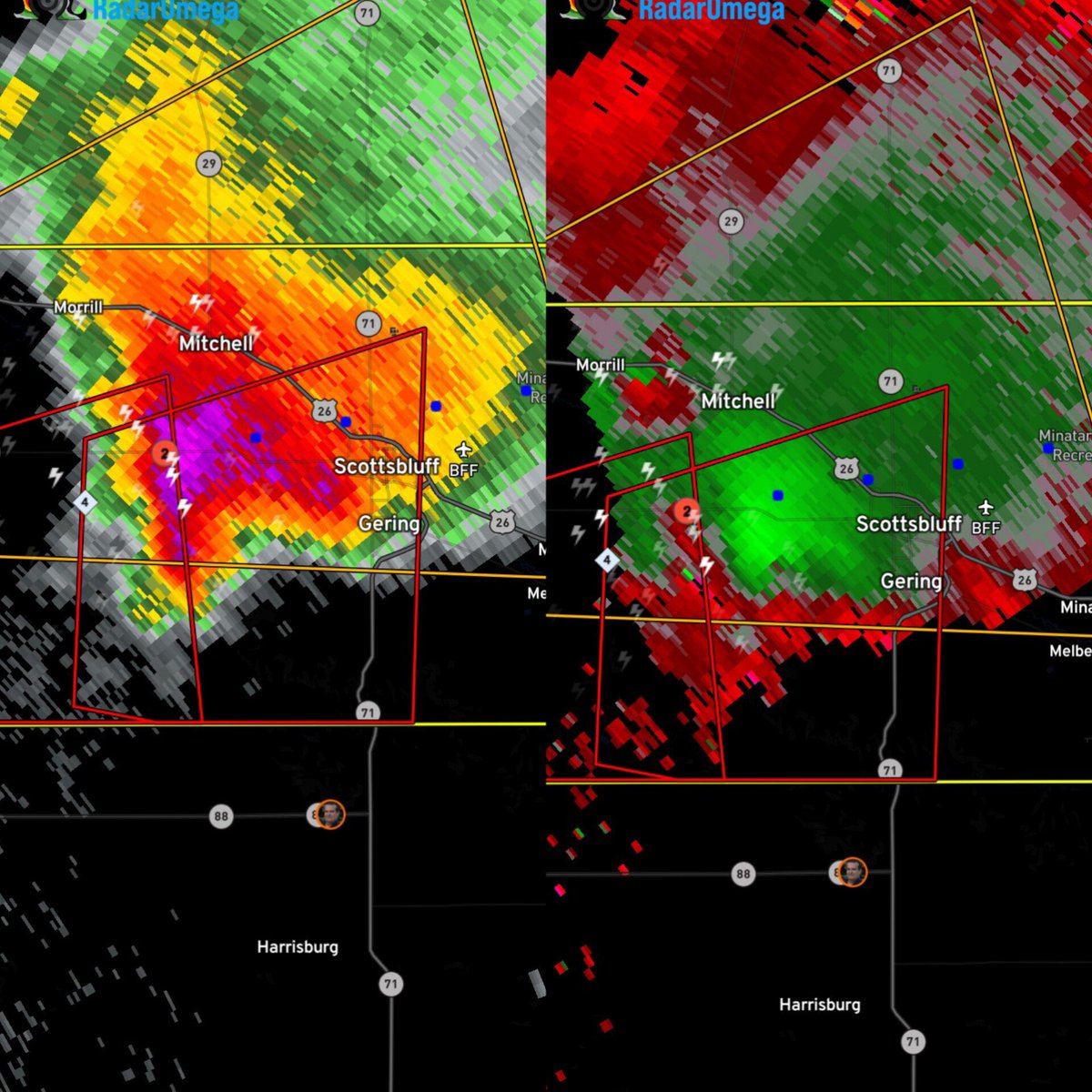 StormHQ on Twitter "Tornado Warning for Western Scotts Bluff County in