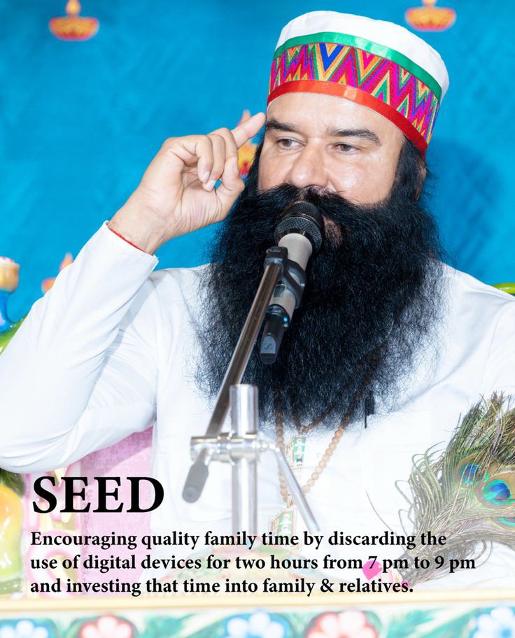 Today , everyone is addicted to their smartphone and other electronic gadgets. The unfortunate ground reality is that these gadgets cause distances among family members. Saint Gurmeet Ram Rahim Ji started SEED Campaigns  under which Voulenteers take #DigitalBreak  between 7-9 pm