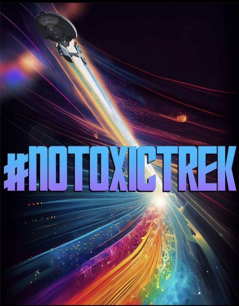 @Lyrical_Girafe Ok I fell in and looked and I got very annoyed with the complaints. It’s very anti unity and hope what they are saying. I new it was going to be hate in a strong black woman. I got upset, my mom is black, our biggest supporter. So we started this hashtag. #notoxictrek