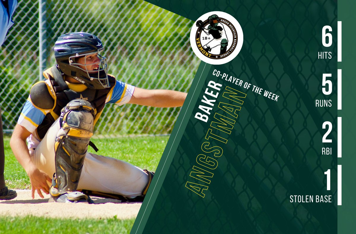 #PlayerOfTheWeek #PlayerOTW #GMBL #GMBL2023 #VermontBaseball #VTBaseball #Baseball #PlayBall