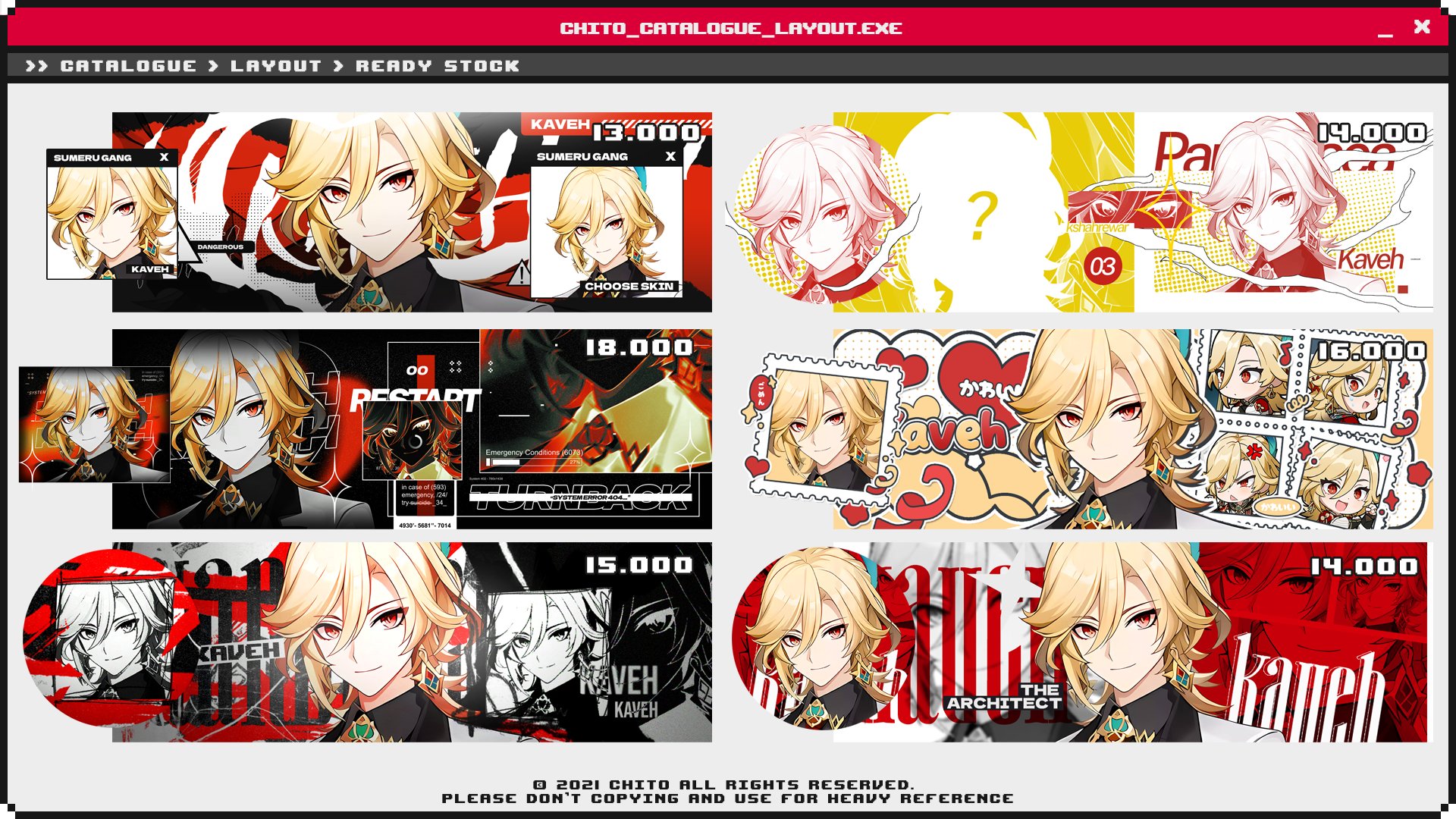 📩 Open MM 24ʰʳˢ Genshin JB🥇 on Twitter: "/beli layout kaveh yang art