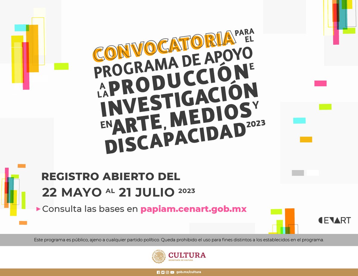 cmm_cenart's tweet photo. 💻✨ ¿Estás pensando en aplicar a #PAPIAMD 2023? ¡Recuerda que el tema de tu proyecto es libre!
Tienes hasta el 21 de julio.
Bases: https://t.co/tAEb9Hgw1h https://t.co/n3D0IBgo7s