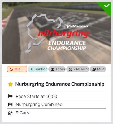 kaDZDmi's tweet photo. Nurburgring Endurance Chanpionship Rd.4
今日16時枠と明日10時枠にのり丸監督とTeamNRS Catsitter-Rとして参戦します!
Twitchで配信予定なので応援よろしくおねがいしますm(_ _)m
#iRacing #NEC #ニュルブルクリンク #TeamNRS
https://t.co/l1as7WB6dO https://t.co/itZdJF8sZS