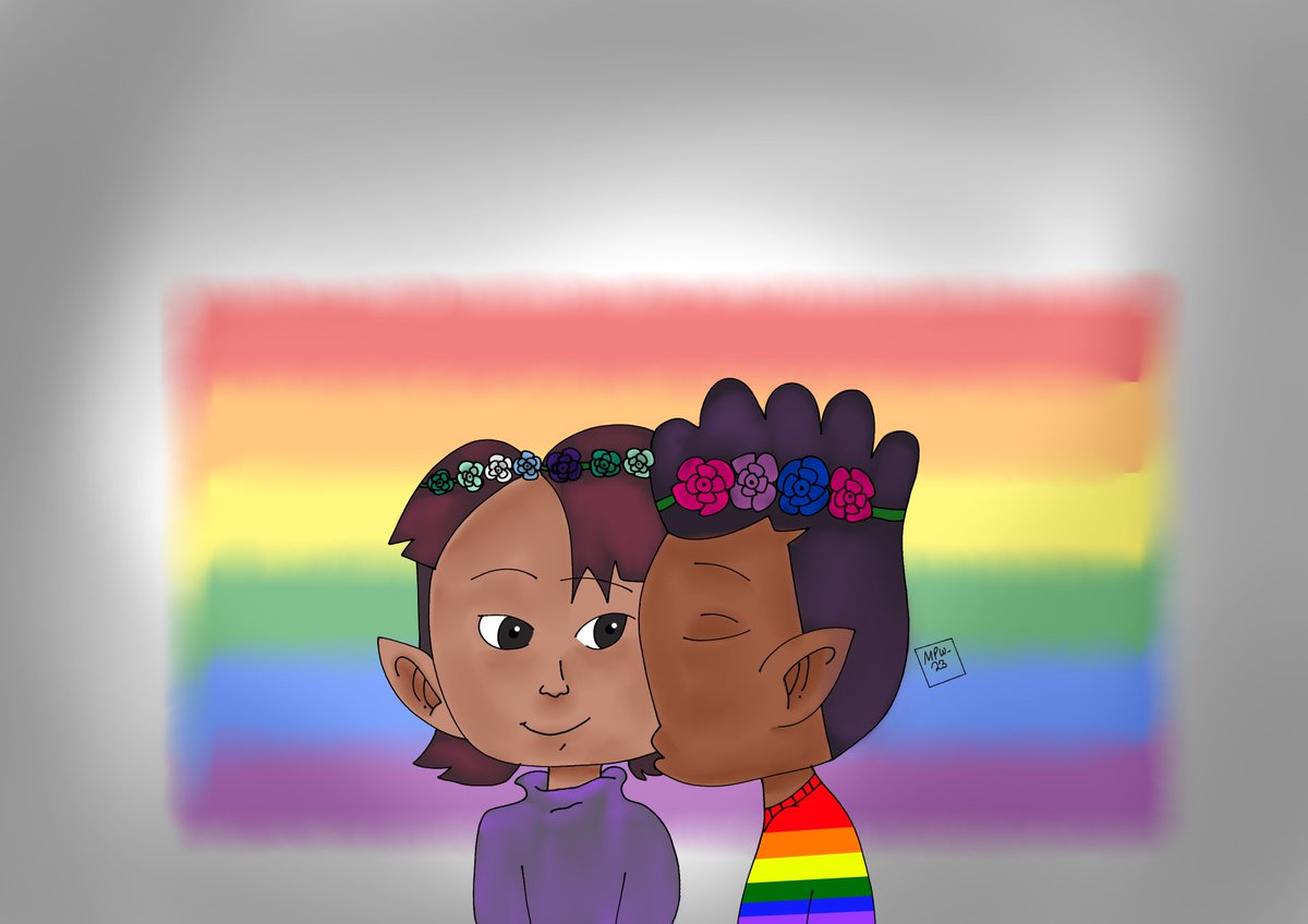Happy Pride Month to the cuties!🏳️‍🌈🌈
#gustholomule #gusporter #mattholomuletoh #mattholomule #mattholomulexgus #pridemonth #bisexual #gay #TheOwlHouse #TOH #theowlhousefanart #tohfanart #art #artwork #fanart #pridemonth2023