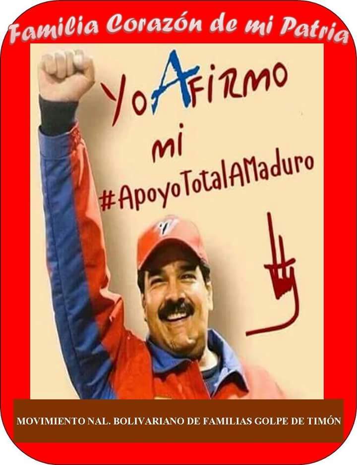 ABPR18's tweet photo. Confirmado y reafirmado 
#ApoyoTotalAMaduro https://t.co/vcgxkScAkZ